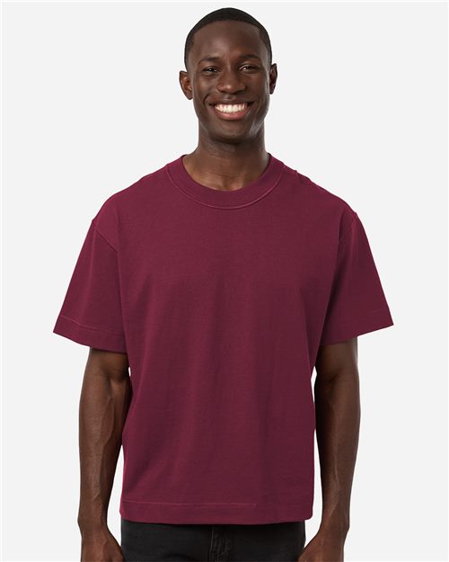 Unisex Heavyweight Cotton Mid-Length Tee - styleImage