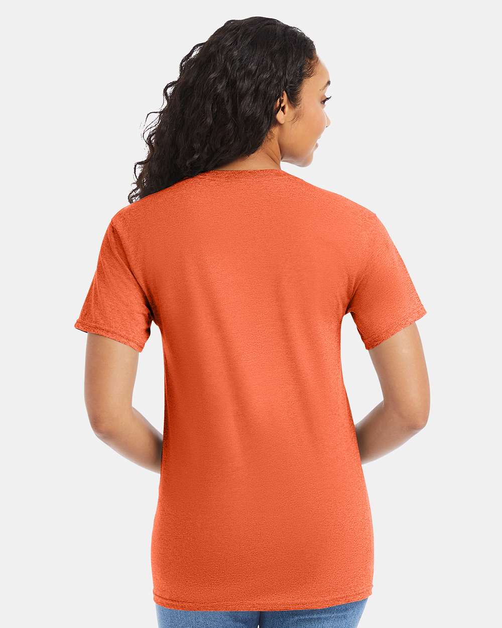 Essential-T T-Shirt - OnModelBack - B00000323 - Texas Orange