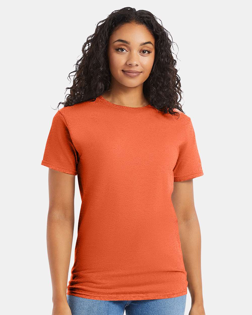 Essential-T T-Shirt - OnModelFront - B00000323 - Texas Orange