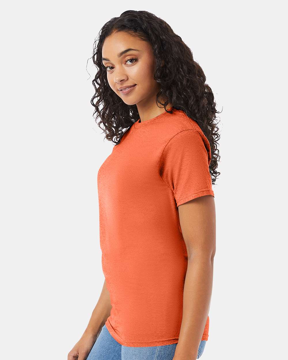 Essential-T T-Shirt - OnModelSide - B00000323 - Texas Orange