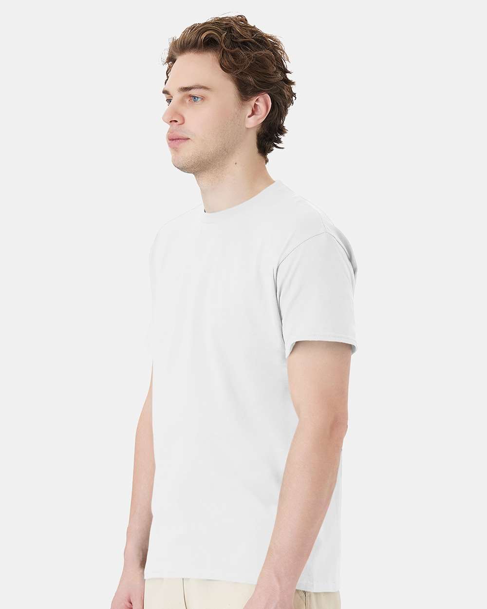 Essential-T T-Shirt - OnModelSide - B00000003 - White