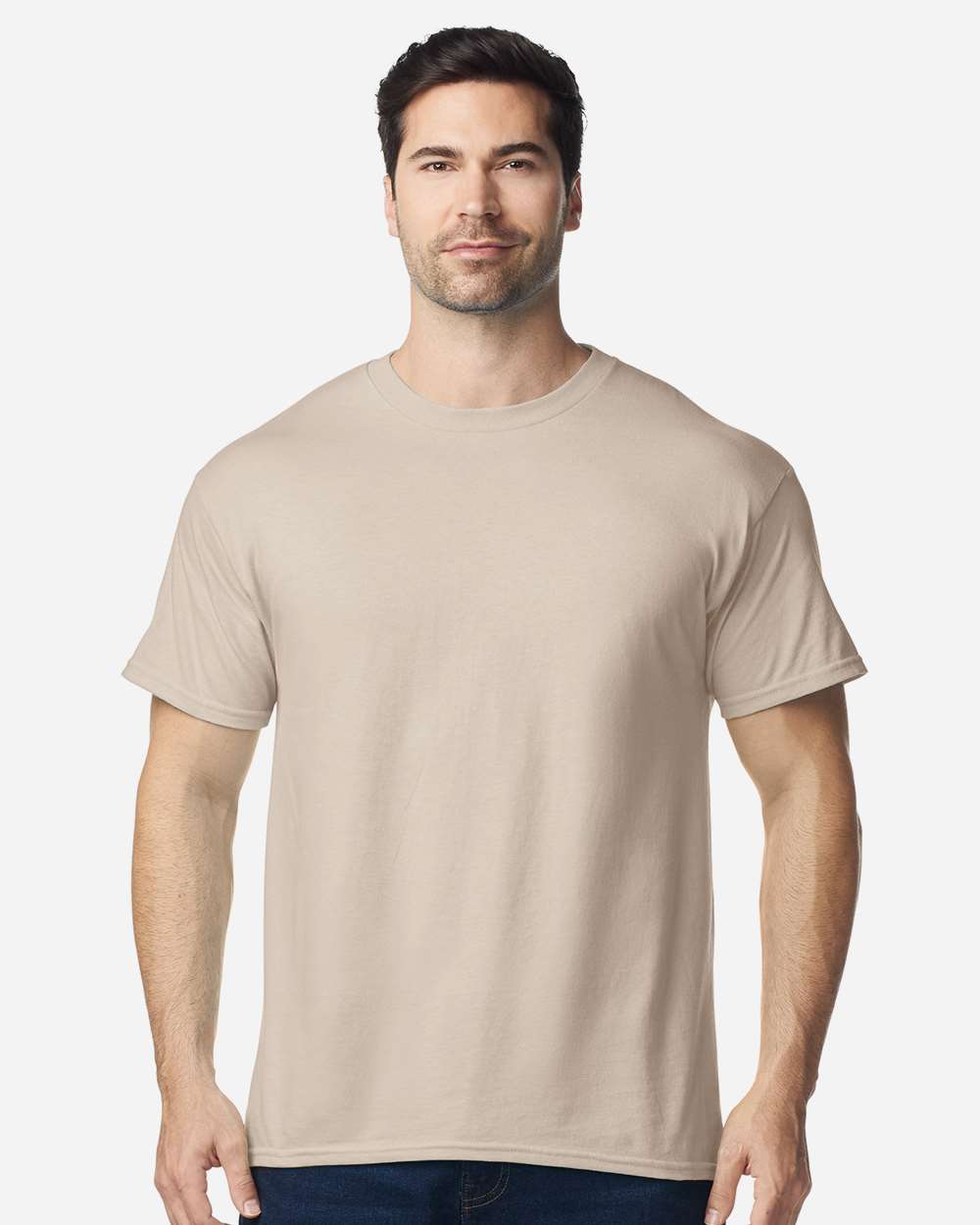 Heavy Cotton™ T-Shirt - OnModelFront - B00060733 - Sand