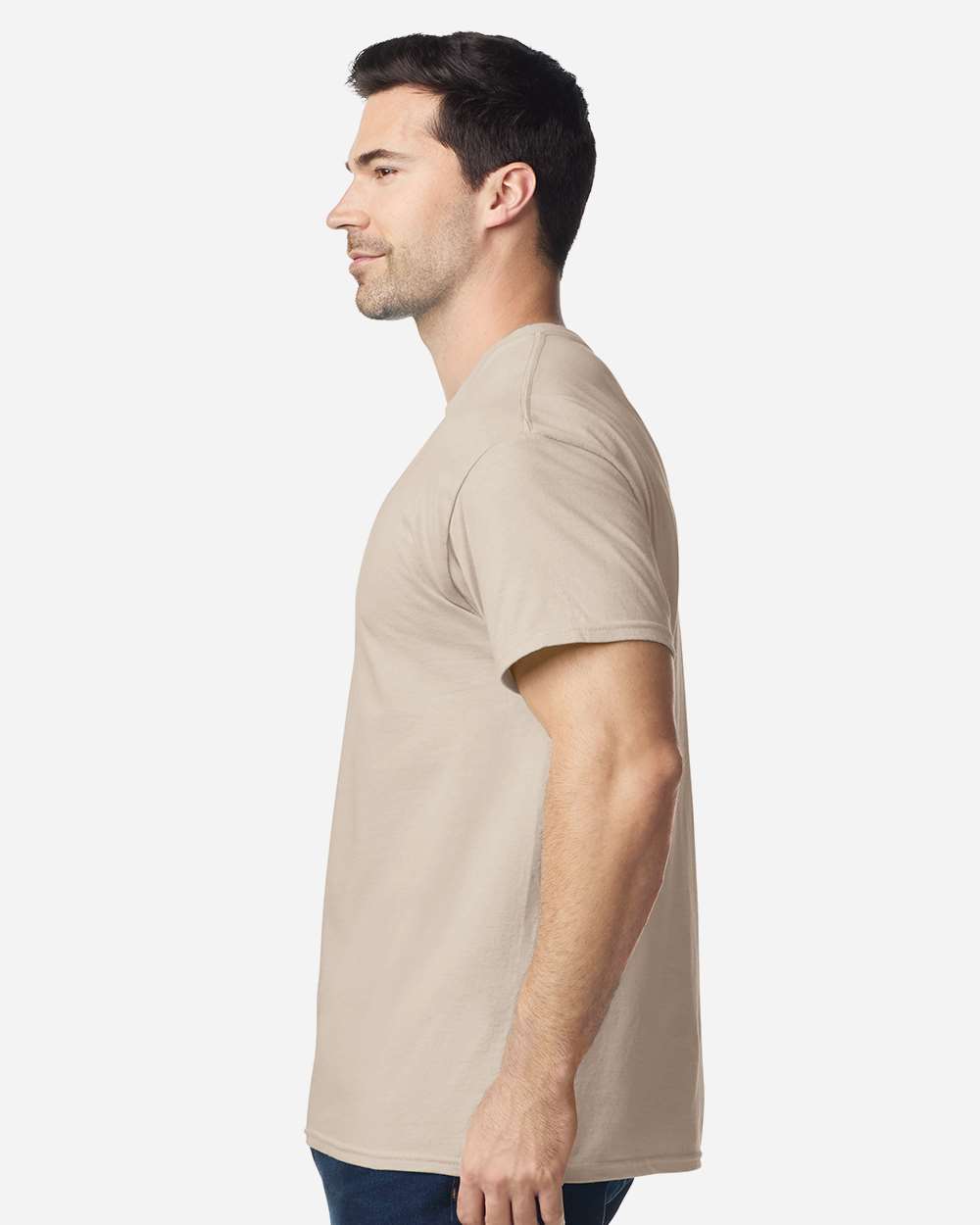 Heavy Cotton™ T-Shirt - OnModelSide - B00060733 - Sand