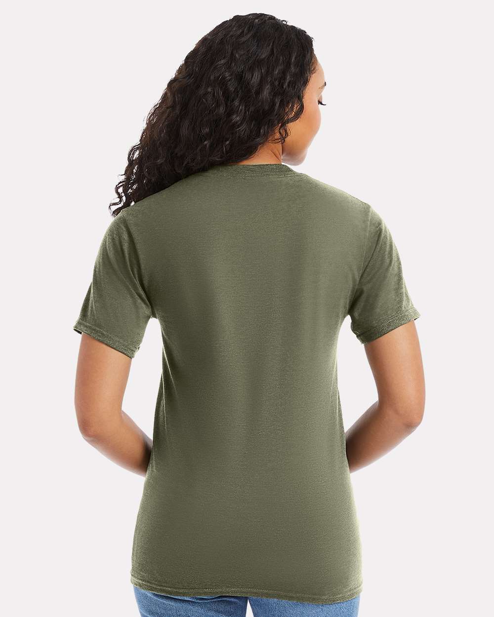Beefy-T® T-Shirt - OnModelBack - B01500193 - Fatigue Green