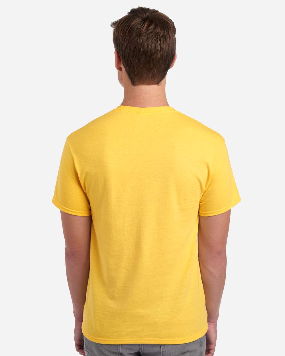 Dri-Power® 50/50 T-Shirt - OnModelBack - B06535418 - Island Yellow