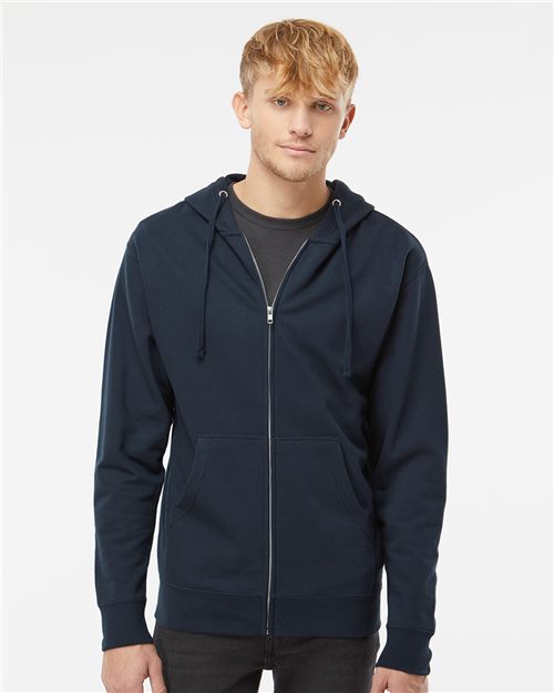 Unisex Midweight Full-Zip Hooded Sweatshirt - styleImage