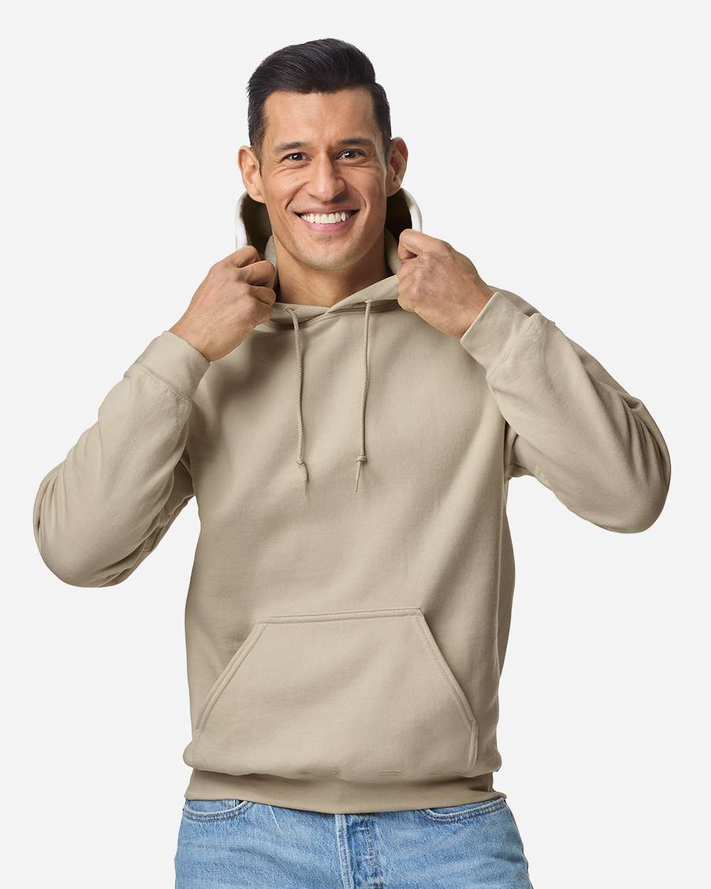 Heavy Blend™ Hooded Sweatshirt - OnModelFront - B22060732 - Sand