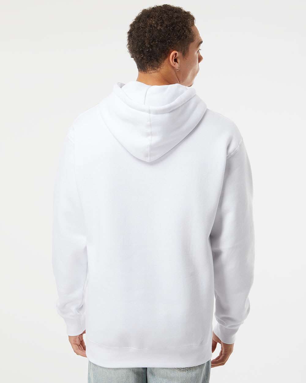Heavyweight Hooded Sweatshirt - OnModelBack - B22276003 - White