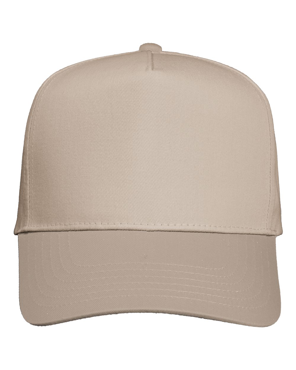 Five-Panel Twill Cap - Front - B27795770 - Khaki