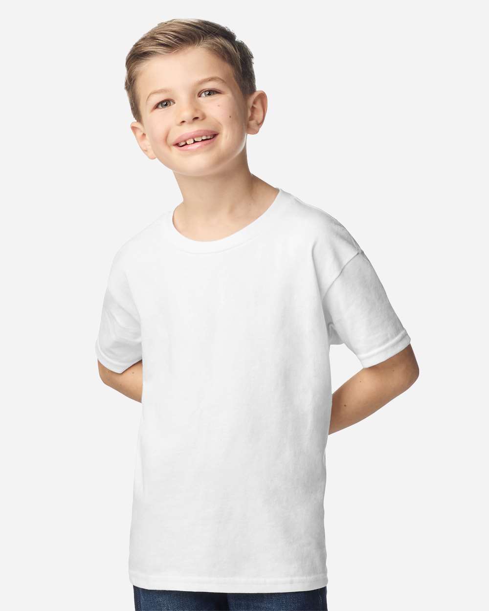 Ultra Cotton® Youth T-Shirt - OnModelFront - B31660002 - White