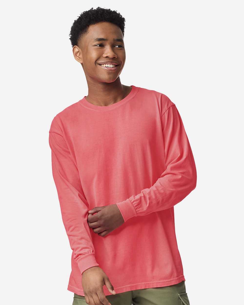 Garment-Dyed Heavyweight Long Sleeve T-Shirt - styleImage