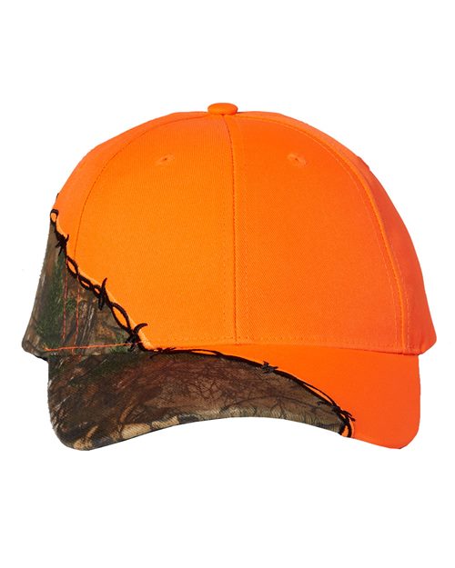 Licensed Camo with Barbed Wire Embroidery Cap - styleImage
