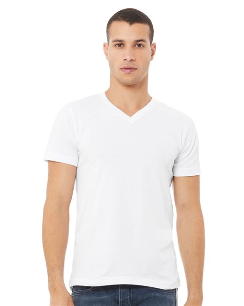 Unisex Jersey V-Neck Tee - styleImage