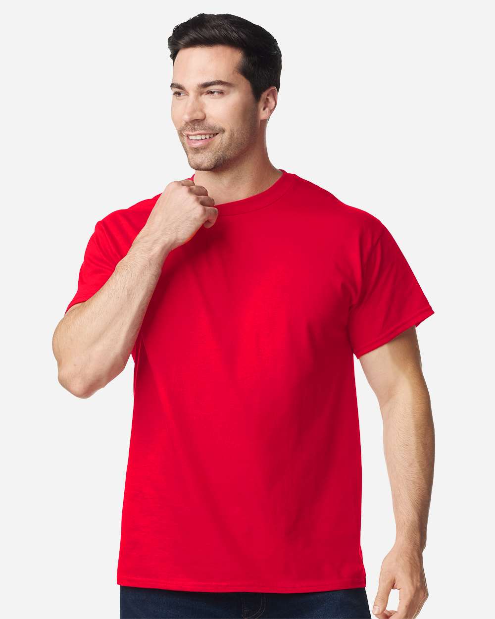 Heavy Cotton™ T-Shirt - OnModelFront - B00060703 - Red