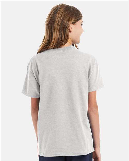 Youth Authentic T-Shirt - OnModelBack - B31600026 - Ash