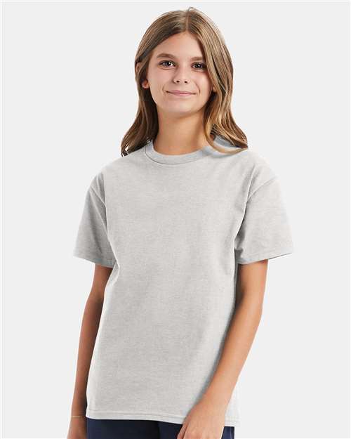 Youth Authentic T-Shirt - OnModelFront - B31600026 - Ash