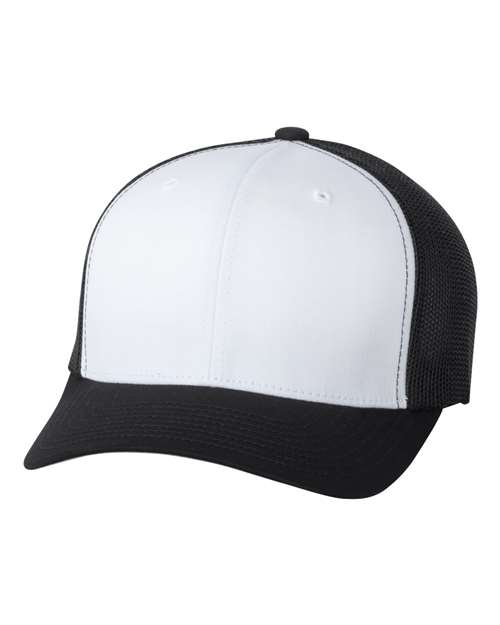 Trucker Cap - Front - B85895511 - Black/ White/ Black
