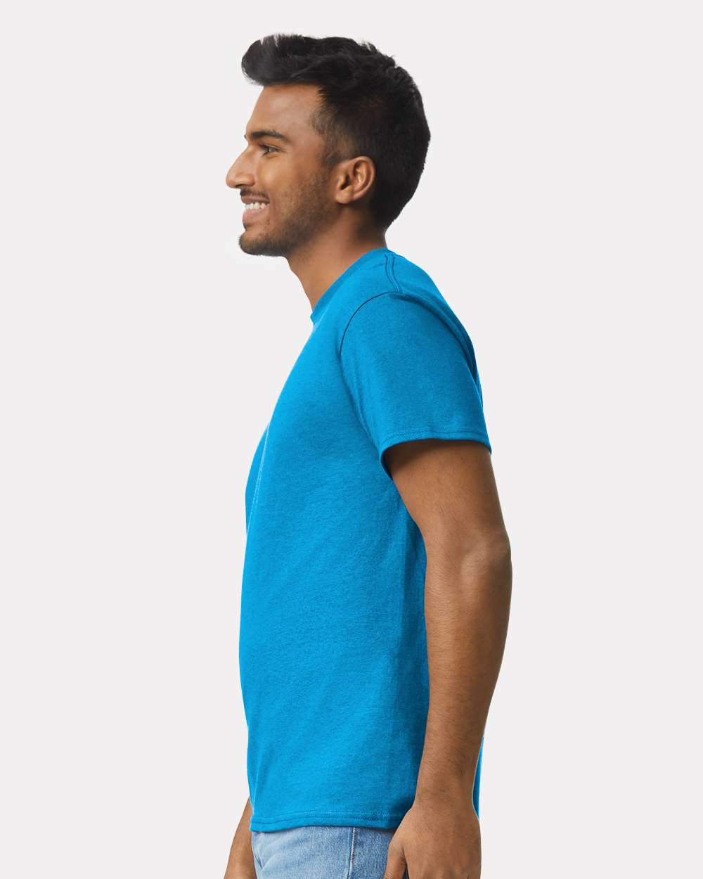 Ultra Cotton® T-Shirt - OnModelSide - B00760763 - Sapphire