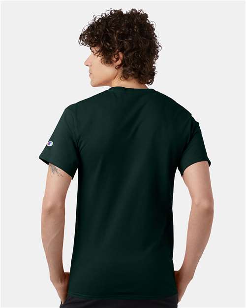 Unisex Classic T-Shirt - OnModelBack - B00784199 - Dark Green