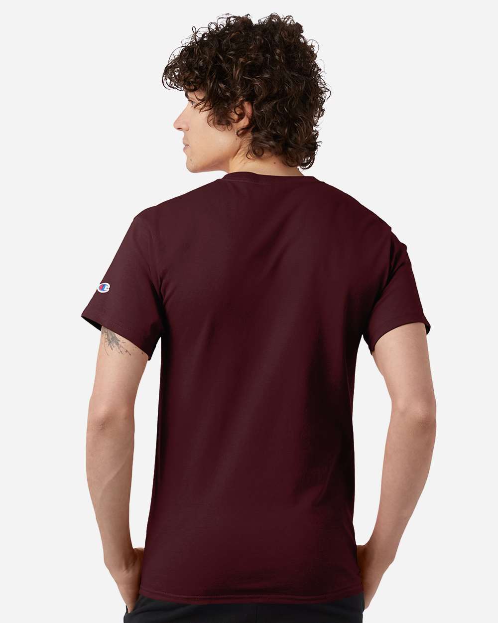 T-Shirt - OnModelBack - B00784533 - Maroon