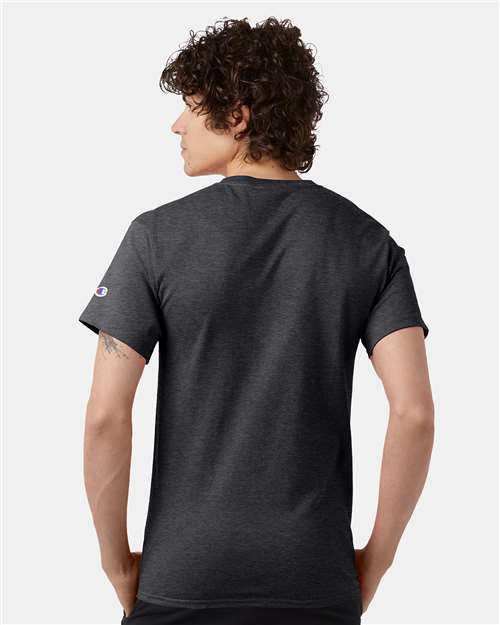 Unisex Classic T-Shirt - OnModelBack - B00784099 - Charcoal Heather