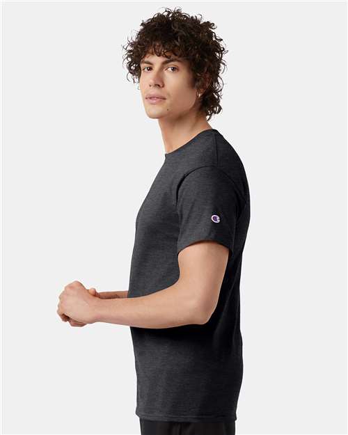 Unisex Classic T-Shirt - OnModelSide - B00784099 - Charcoal Heather