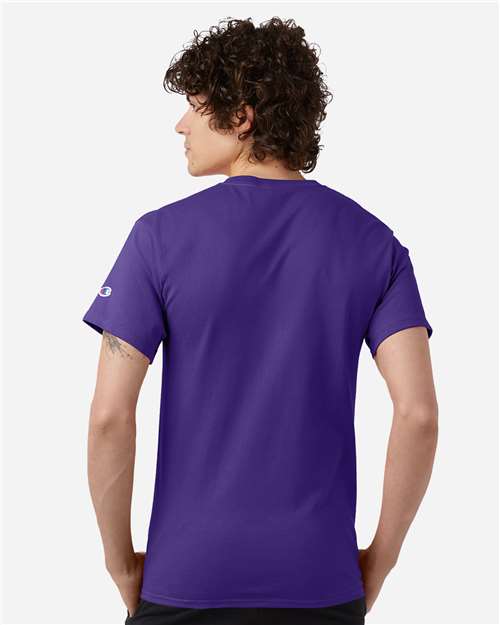 Unisex Classic T-Shirt - OnModelBack - B00784679 - Purple