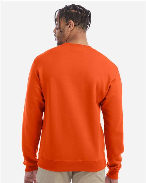 Unisex Powerblend® Crewneck Sweatshirt - OnModelBack - B21284668 - Orange