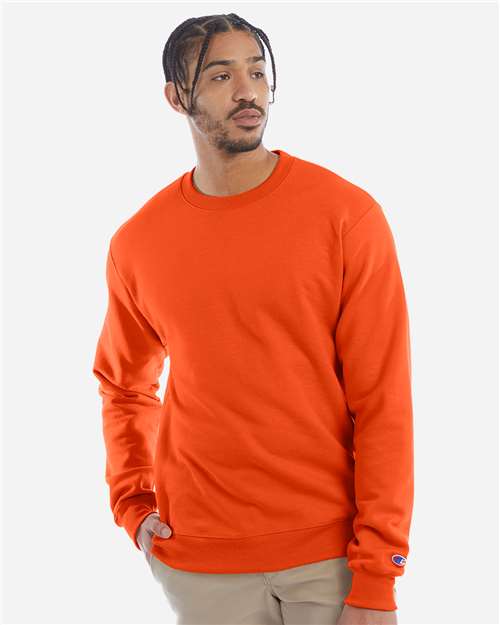 Unisex Powerblend® Crewneck Sweatshirt - OnModelFront - B21284668 - Orange