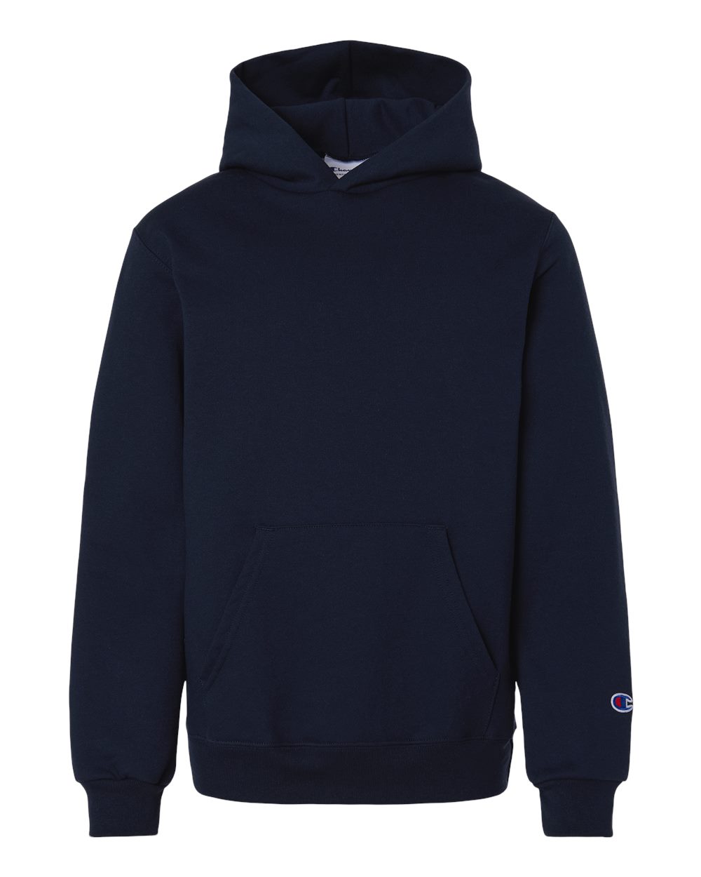 Powerblend® Youth Hooded Sweatshirt - Front - B32084653 - Navy