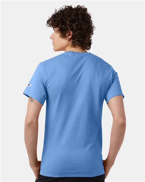 Unisex Classic T-Shirt - OnModelBack - B00784259 - Light Blue