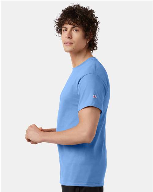 Unisex Classic T-Shirt - OnModelSide - B00784259 - Light Blue