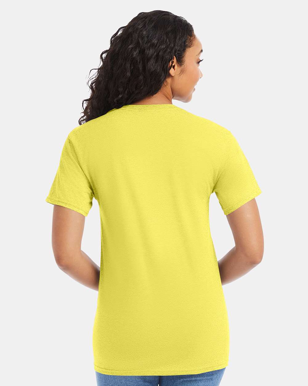 Essential-T T-Shirt - OnModelBack - B00000413 - Yellow