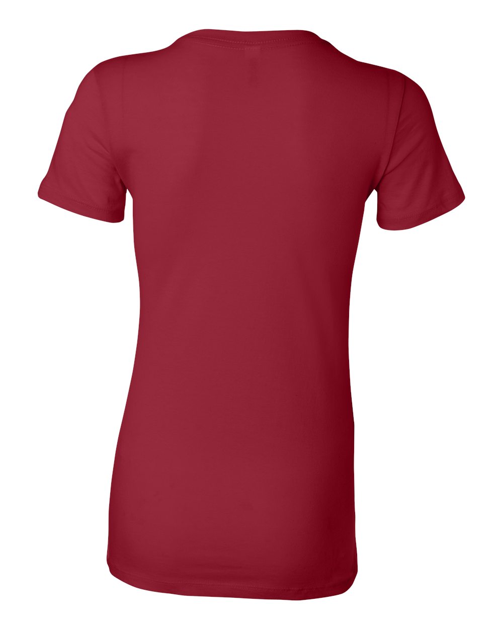 Women's Slim Fit Tee - Back - B50306525 - Cardinal