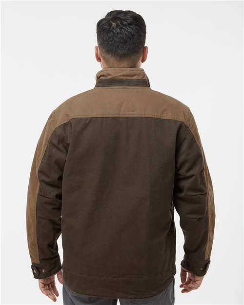 Men's Horizon Boulder Cloth™ Canvas Jacket - OnModelBack - B84667559 - Tobacco/ Field Khaki
