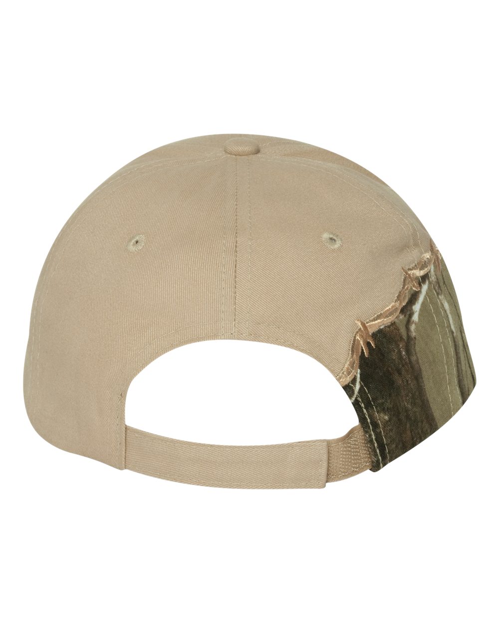 Licensed Camo with Barbed Wire Embroidery Cap - Back - B69295360 - AP/ Tan