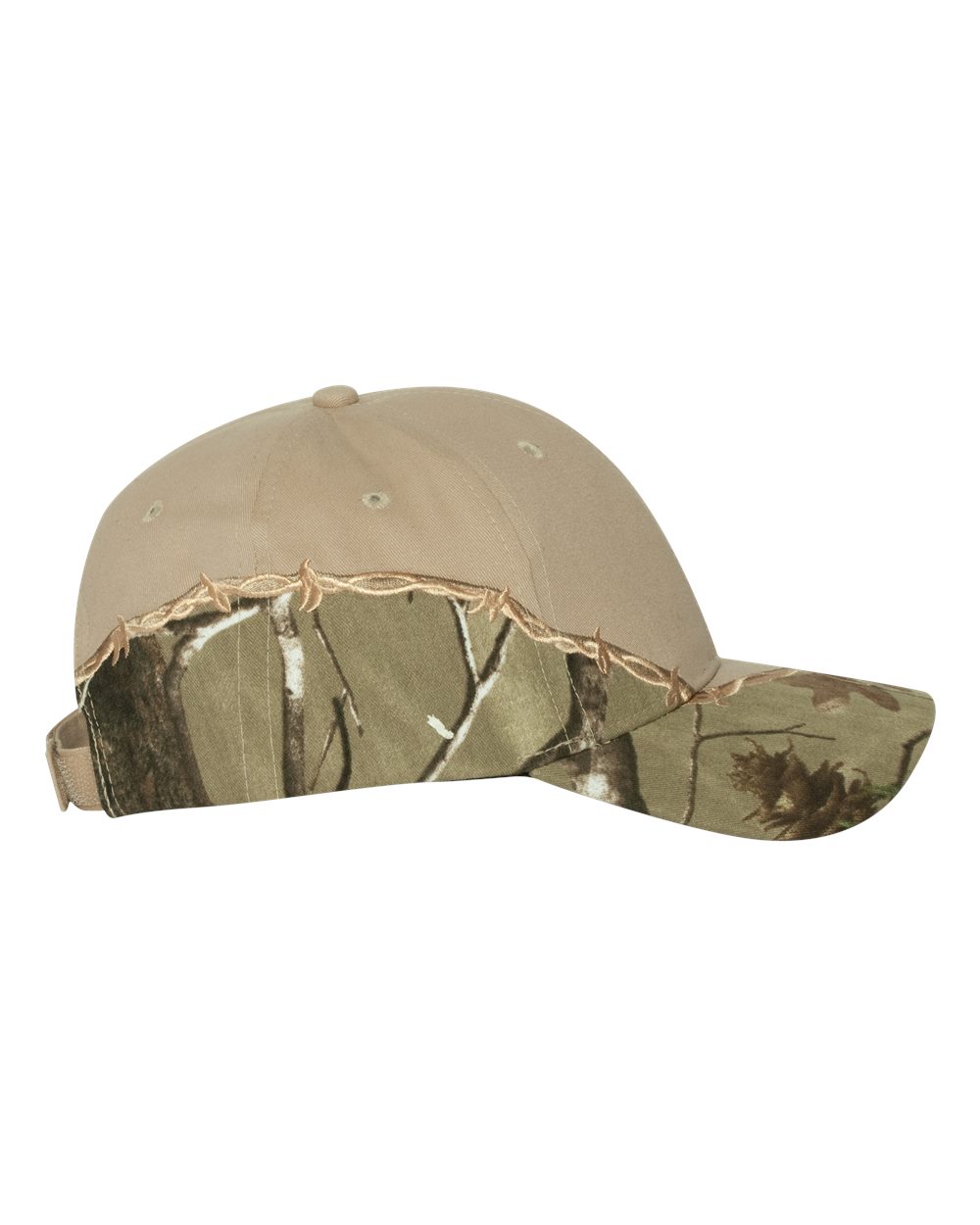 Licensed Camo with Barbed Wire Embroidery Cap - DirectSide - B69295360 - AP/ Tan
