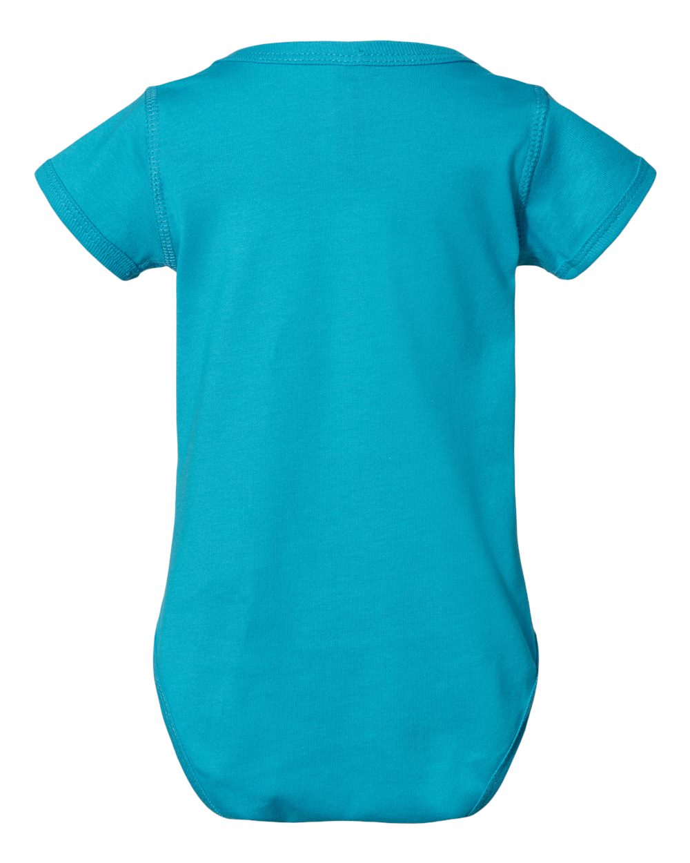 Infant Fine Jersey Bodysuit - Back - B33438781 - Turquoise