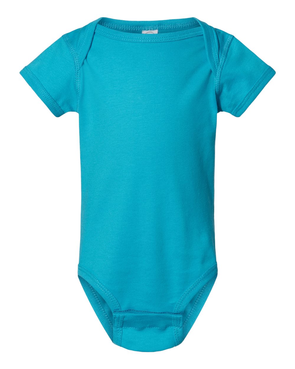 Infant Fine Jersey Bodysuit - Front - B33438781 - Turquoise