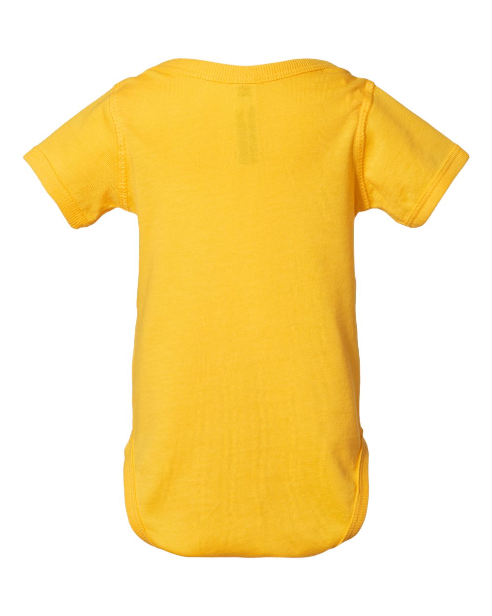 Infant Fine Jersey Bodysuit - Back - B33438401 - Yellow