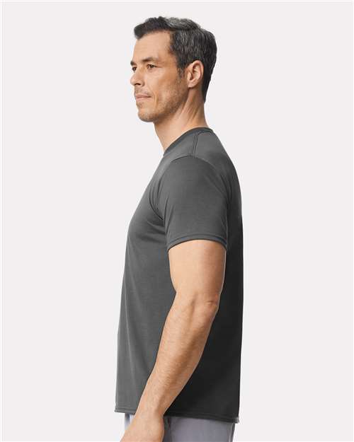Unisex Performance® T-Shirt - OnModelSide - B09260096 - Charcoal