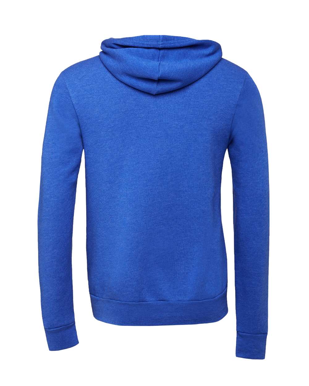 Sponge Fleece Full-Zip Hoodie - Back - B80406752 - True Royal