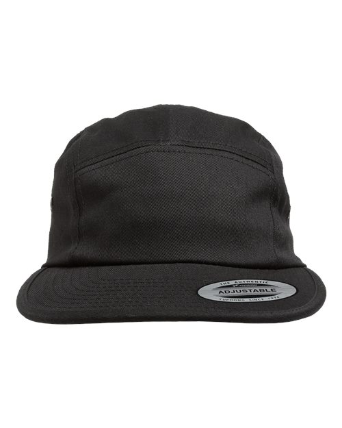Classic Jockey Flat Bill Cap - Front - B74595500 - Black