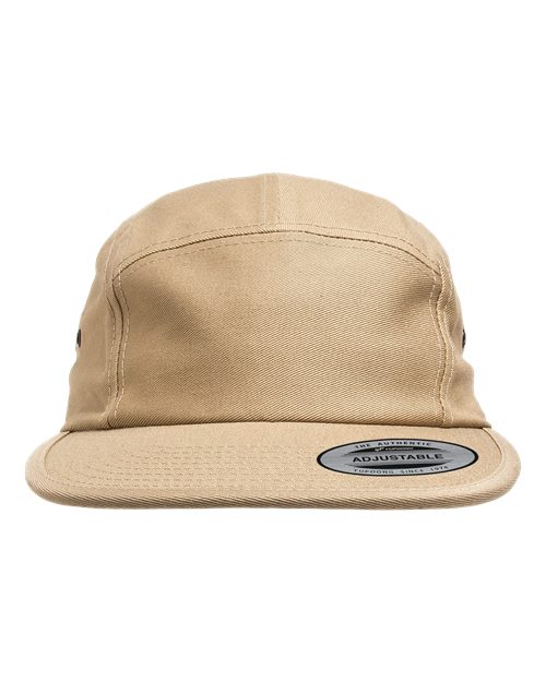 Classic Jockey Flat Bill Cap - Front - B74595770 - Khaki