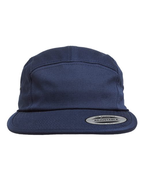 Classic Jockey Flat Bill Cap - Front - B74595650 - Navy
