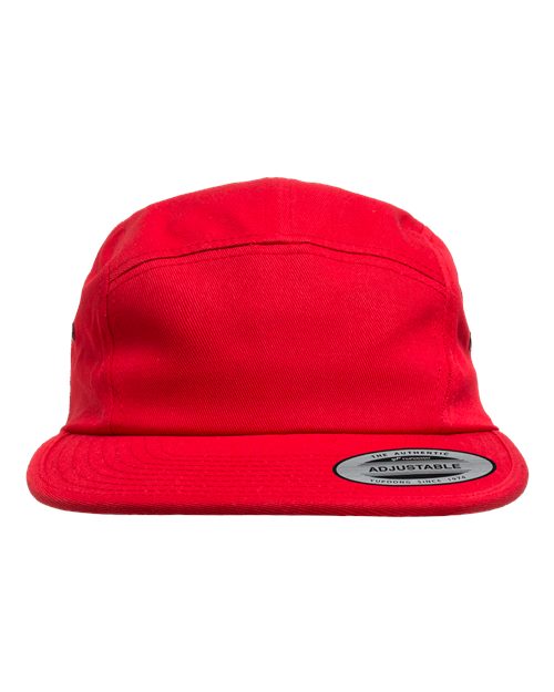 Classic Jockey Flat Bill Cap - Front - B74595700 - Red