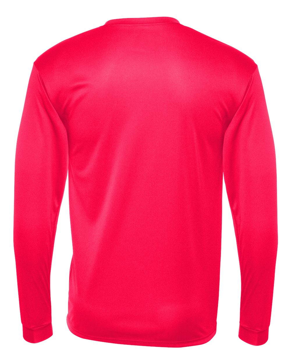 Performance Long Sleeve T-Shirt - Back - B85585275 - Hot Coral