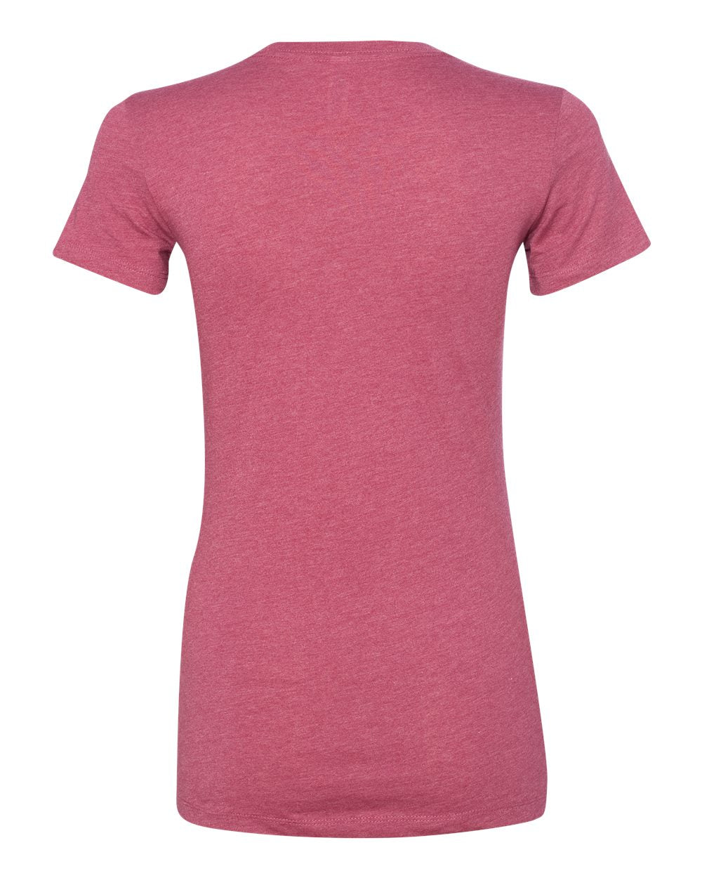 Women's Slim Fit Tee - Back - B50306693 - Heather Raspberry