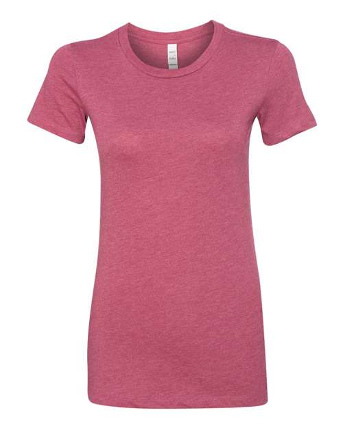 Women's Slim Fit Tee - Front - B50306693 - Heather Raspberry