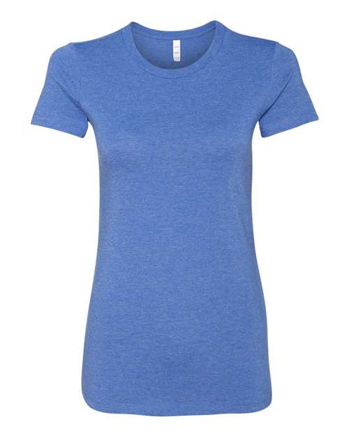 Women's Slim Fit Tee - Front - B50306746 - Heather True Royal